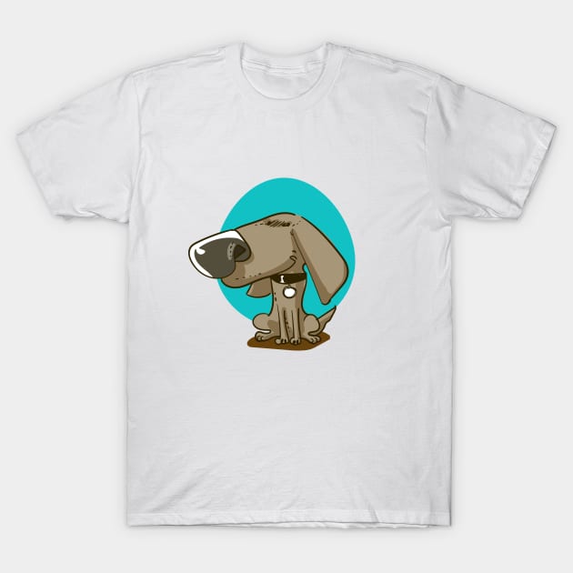 big nose sweet puppy funny cartoon T-Shirt by anticute